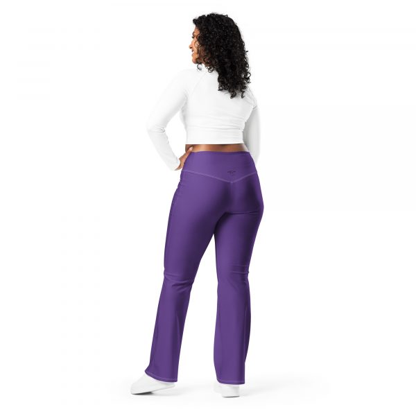 Leggings évasés violet – Image 2