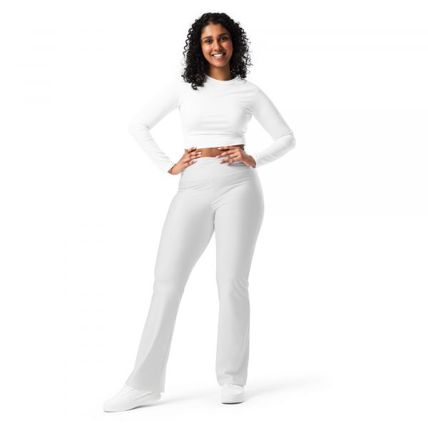 Leggings évasés blanc