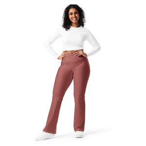 Leggings évasés pourpre