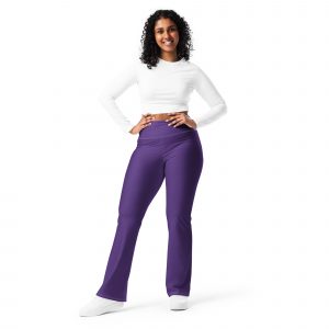 Leggings évasés violet