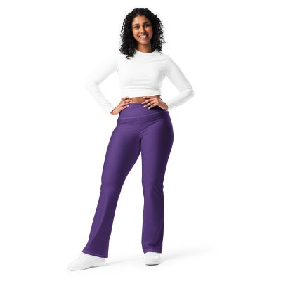 Leggings évasés violet