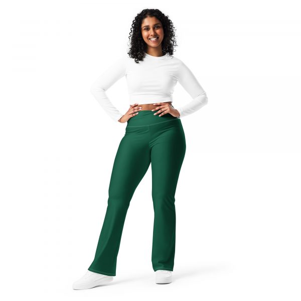 Leggings évasés vert – Image 6