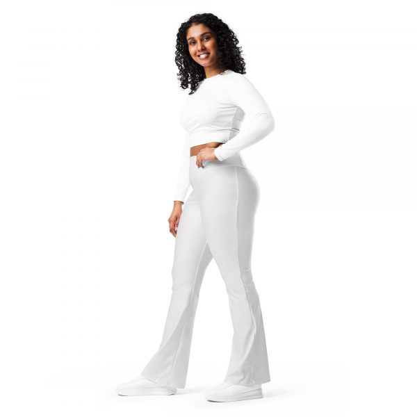 Leggings évasés blanc – Image 4