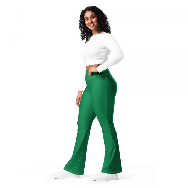 Leggings évasés vert – Image 3
