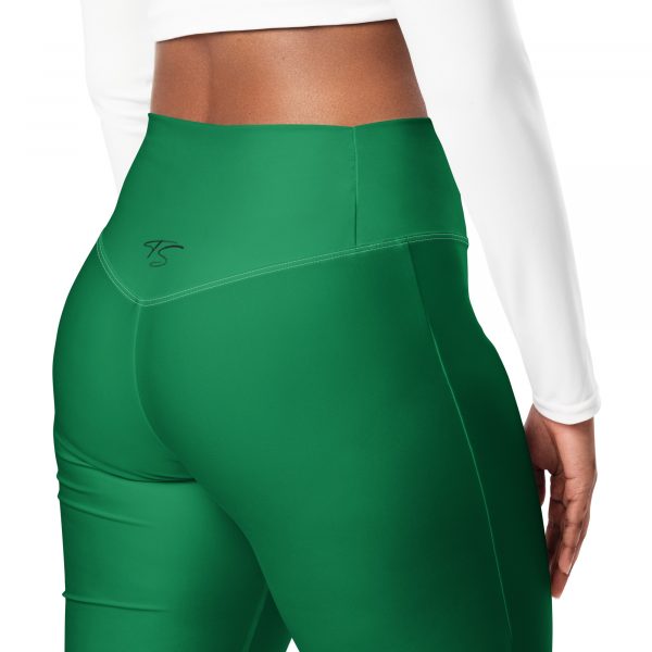 Leggings évasés vert – Image 4