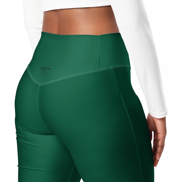 Leggings évasés vert – Image 10