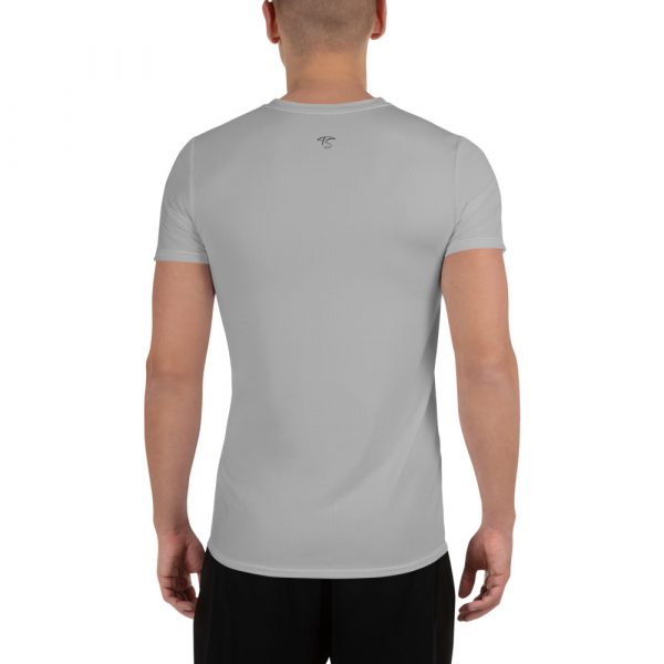 T-shirt de Sport Pour Homme Gris – Image 2