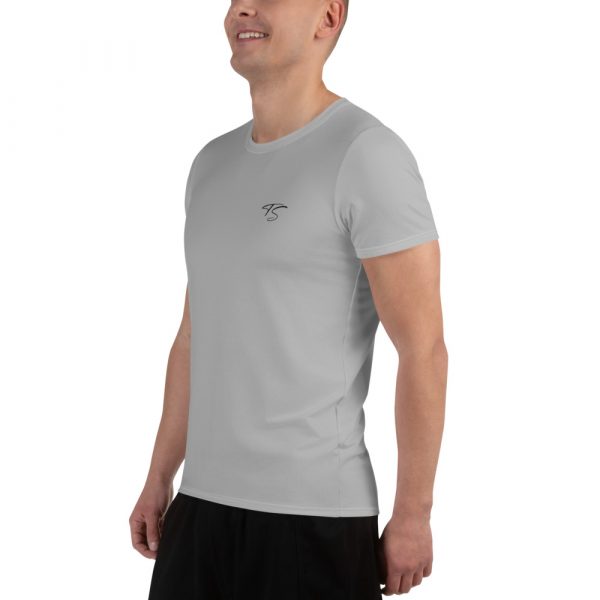 T-shirt de Sport Pour Homme Gris – Image 4