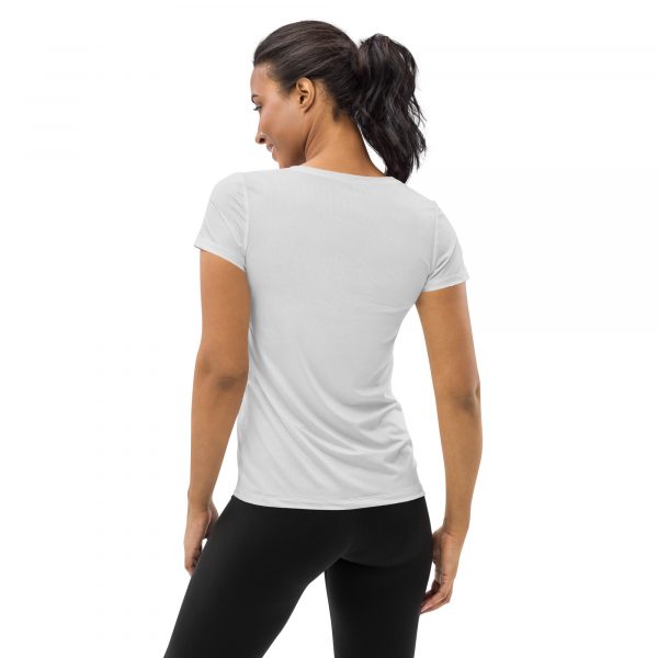 T-shirt de sport pour femmes blanc – Image 2