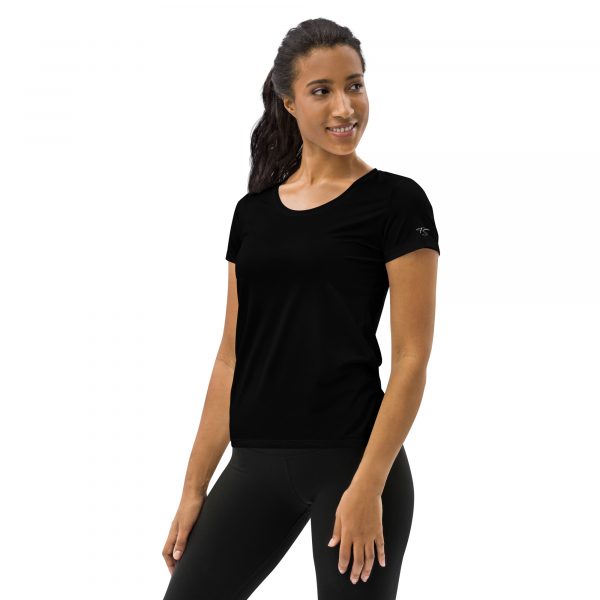 T-shirt de sport pour femmes Noir – Image 3