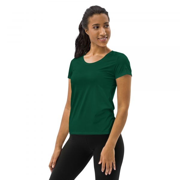 T-shirt de sport pour femmes vert – Image 3